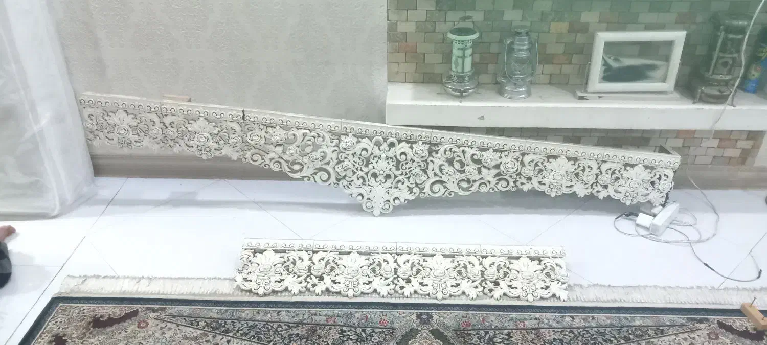 تاج بالای پرده|پرده، رانر، رومیزی|سیرجان, |دیوار