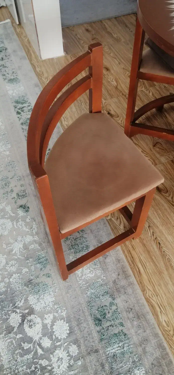 میز نهارخوری چهارنفره تمام چوب|میز و صندلی غذاخوری|آزادشهر, |دیوار