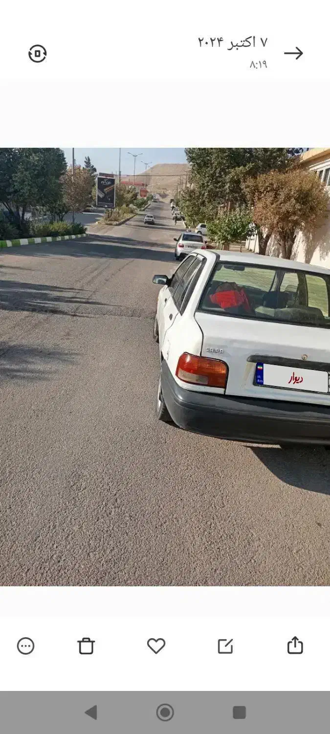 پراید مدل 82 رخ در حد 90|خودرو سواری و وانت|بومهن, |دیوار