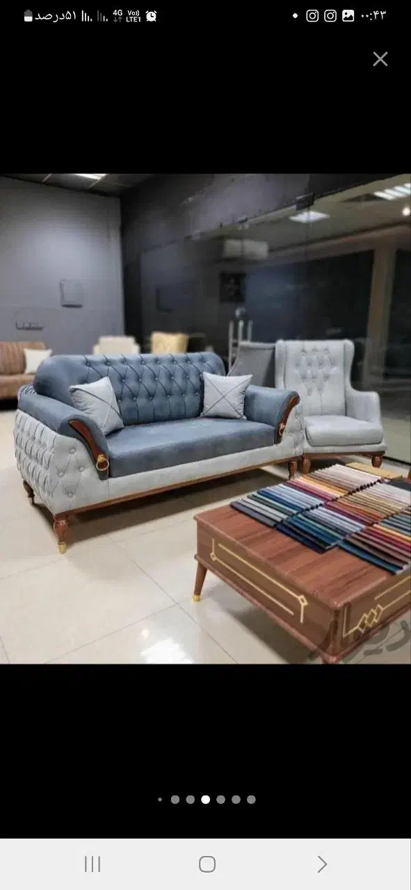 چستر دکمه ای لک|مبلمان خانگی و میز عسلی|ملارد, |دیوار