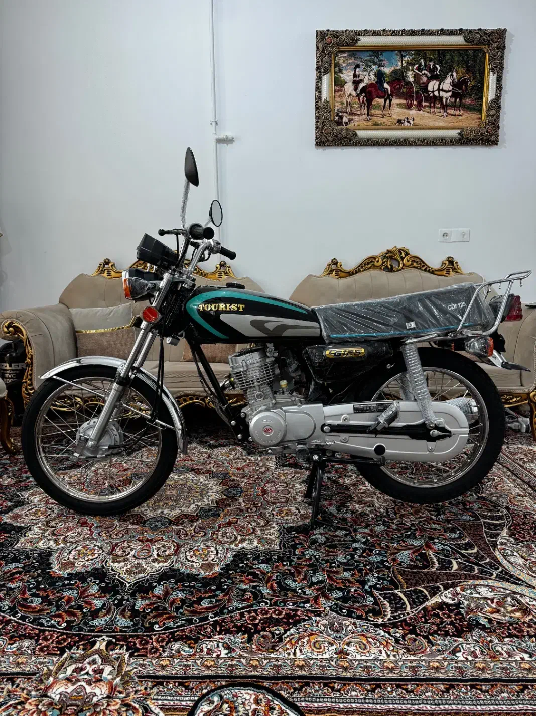 موتور125مدل1395کاربراتورصفرخشک بنزین نخورده|موتورسیکلت|کرمانشاه, |دیوار