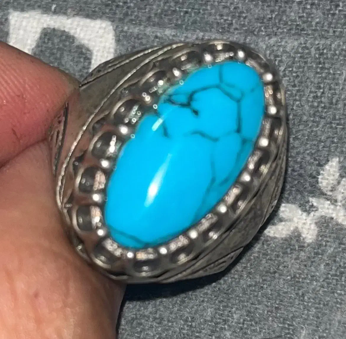 انگشتر فیروزه|کلکسیون اشیاء عتیقه|بابلسر, |دیوار