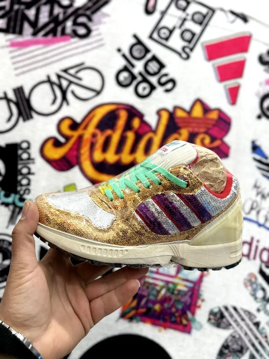 کتونی zx8000 پولکی|کیف، کفش، کمربند|پاکدشت, پاکدشت (مامازند)|دیوار