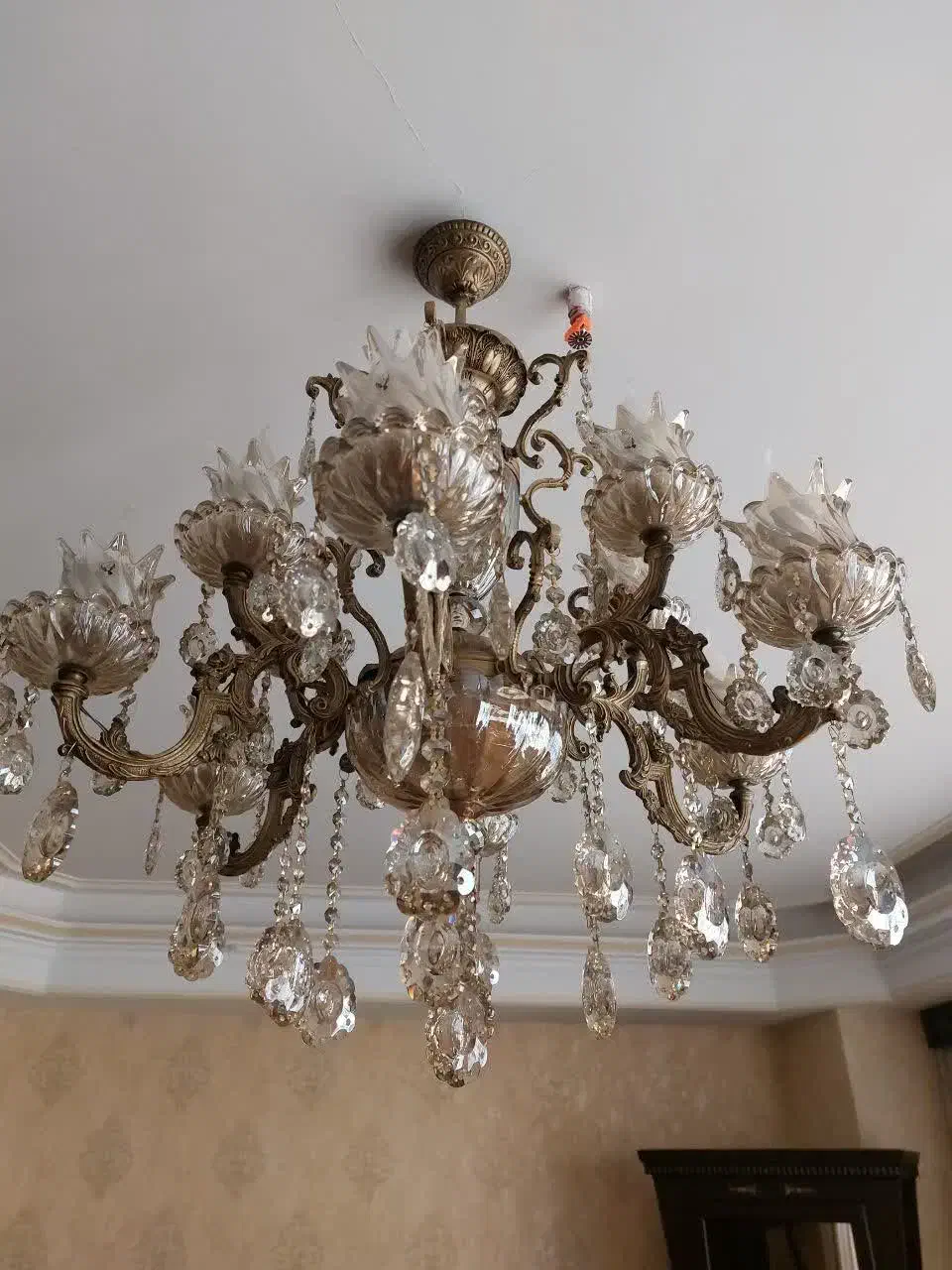 لوستر برنز شیک|لوستر و چراغ آویز|تبریز, |دیوار