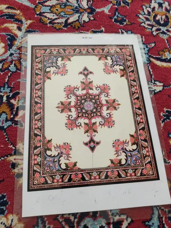 نقشه فرش دست بافت|فرش|کرمانشاه, |دیوار