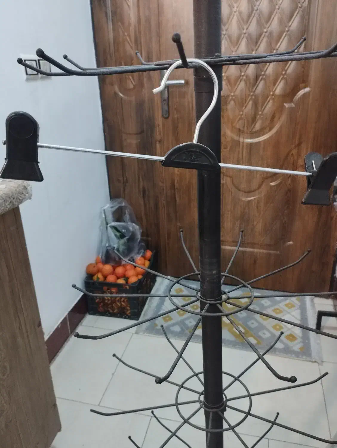 چوب لباسی گیره دار|بندرخت و رخت‌آویز|بهشهر, |دیوار