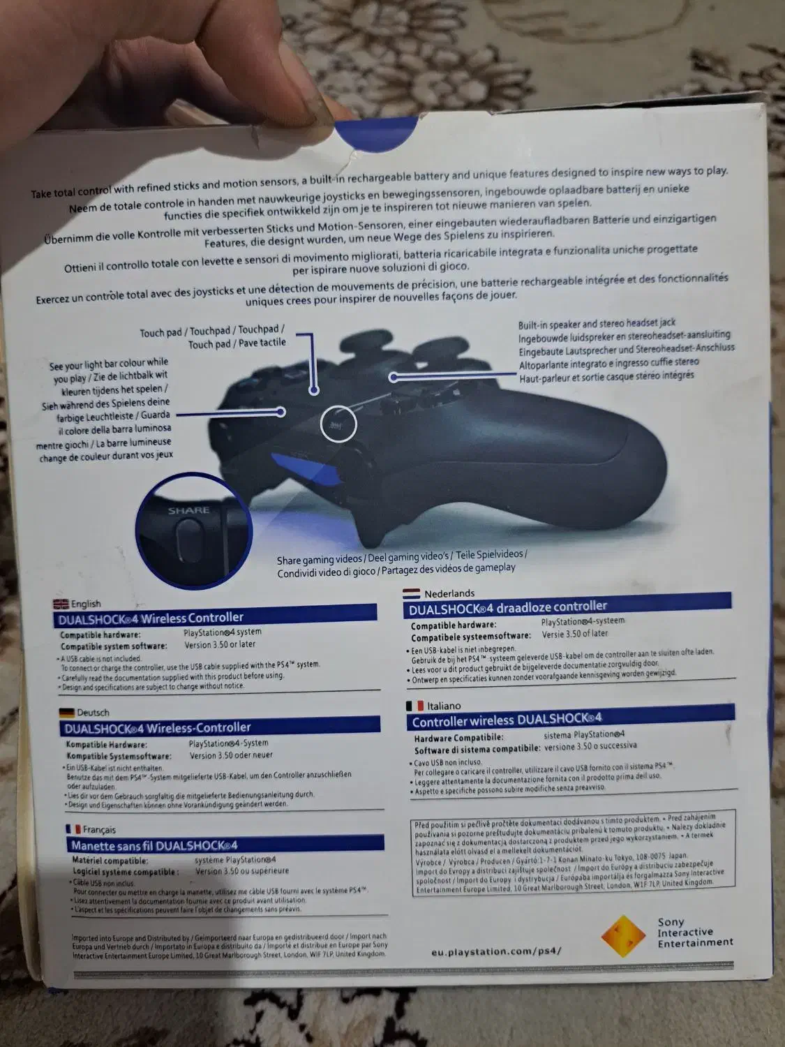 دسته PS4 اصل نو نو|کنسول، بازی ویدئویی و آنلاین|مشهد, کوی دروی|دیوار