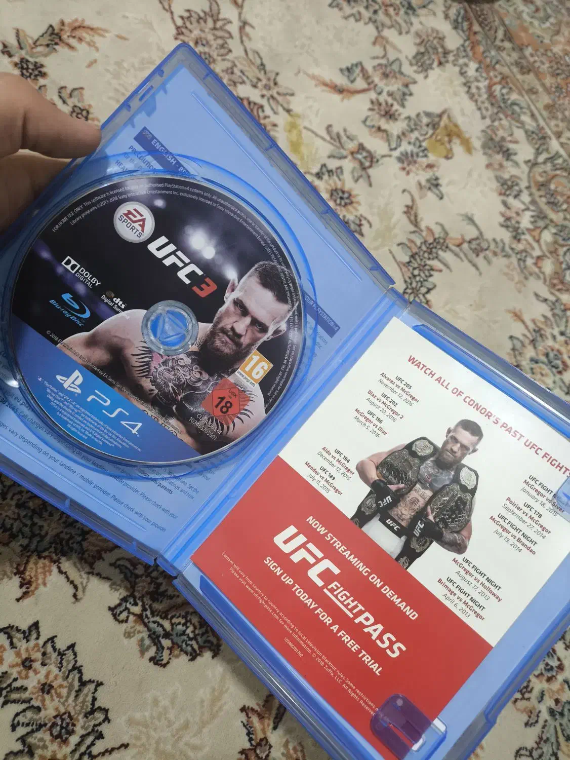 دیسک ufc3 ps4|کنسول، بازی ویدئویی و آنلاین|تهران, خانی آباد نو شمالی|دیوار