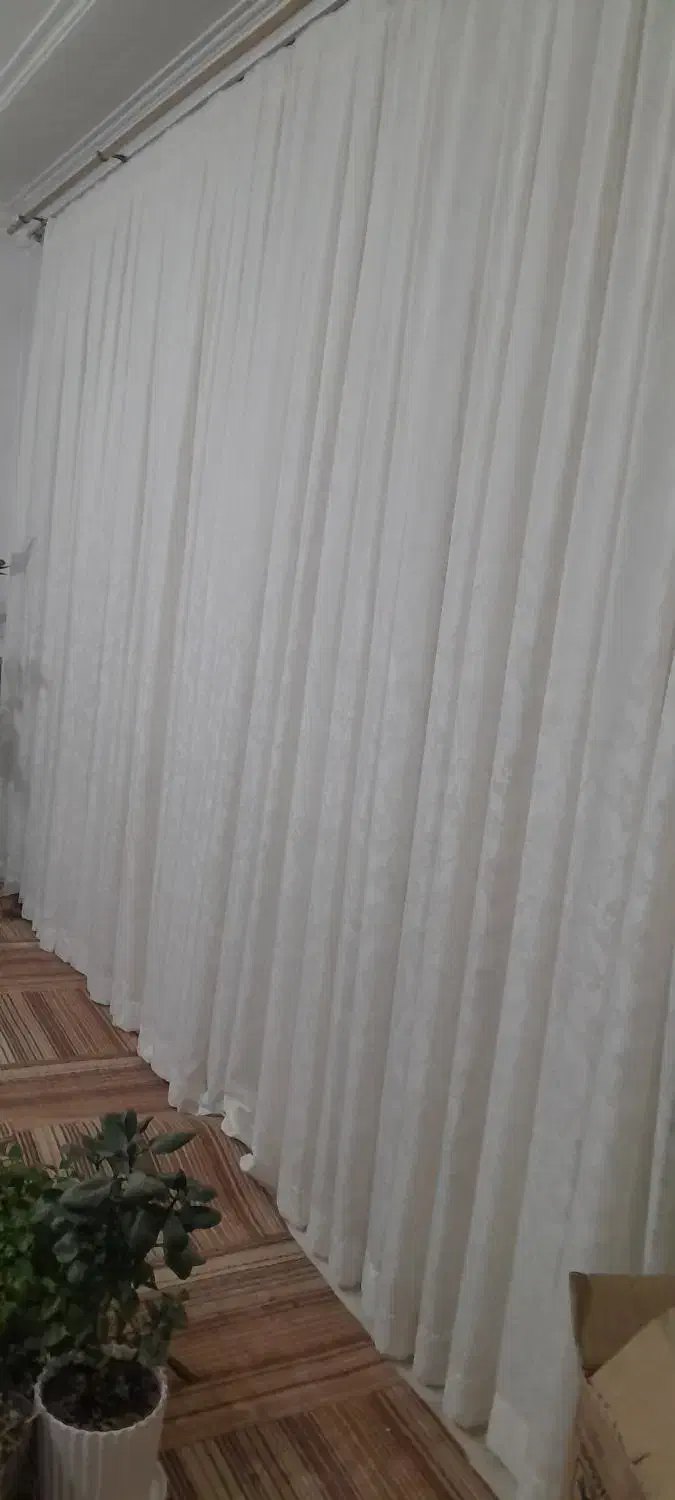 پرده حریر طرح دار|پرده، رانر، رومیزی|شیروان (خراسان), |دیوار