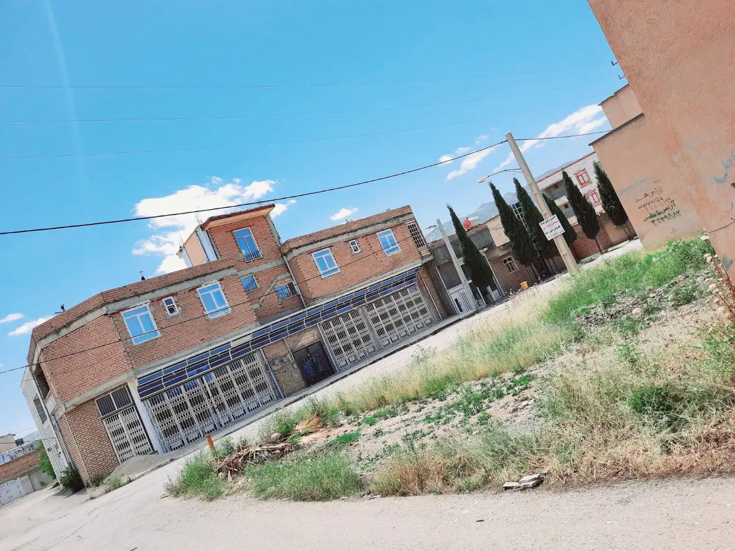 زمین تجاری مسکونی دو بر|فروش زمین و ملک کلنگی|ایوان, |دیوار