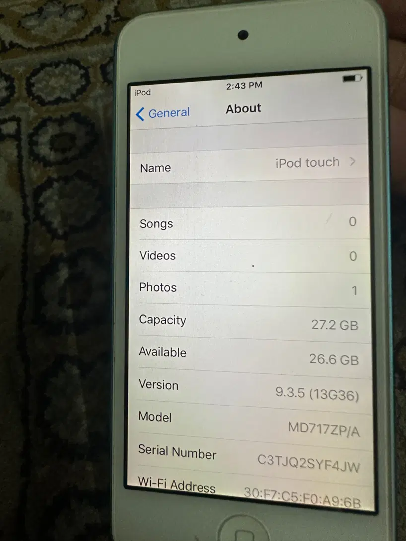 Ipod 32 G|پخش‌کننده همراه|تهران, زاهد گیلانی|دیوار