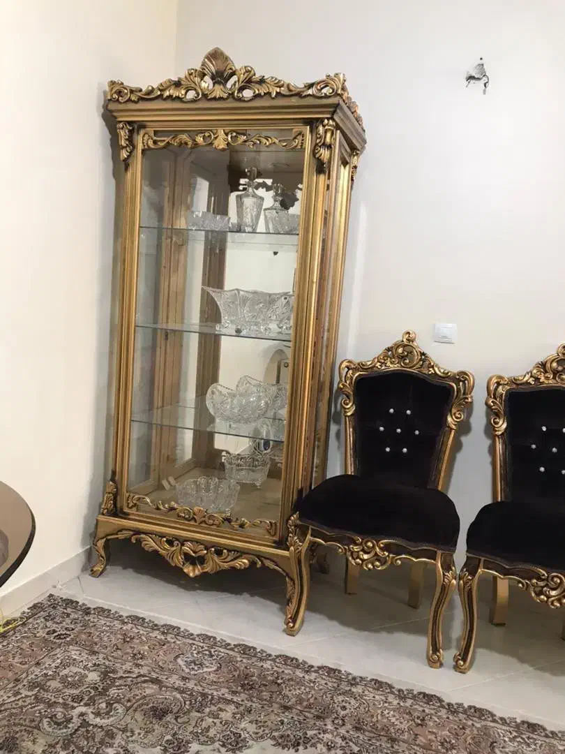 بوفه طلایی سلطنتی|بوفه، ویترین، کنسول|تهران, آبشار تهران (دریاچه)|دیوار