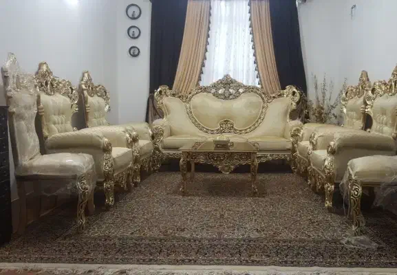 فروش مبل +بوفه+میز آینه+3تا میز عسلی|مبلمان خانگی و میز عسلی|بم, |دیوار