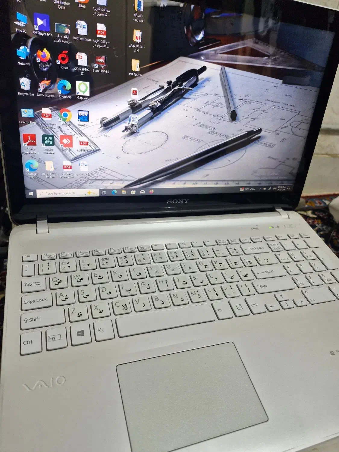 لپ تاپ SONY مدل VAIO سفید دخترونه|رایانه همراه|تهران, افسریه شمالی|دیوار