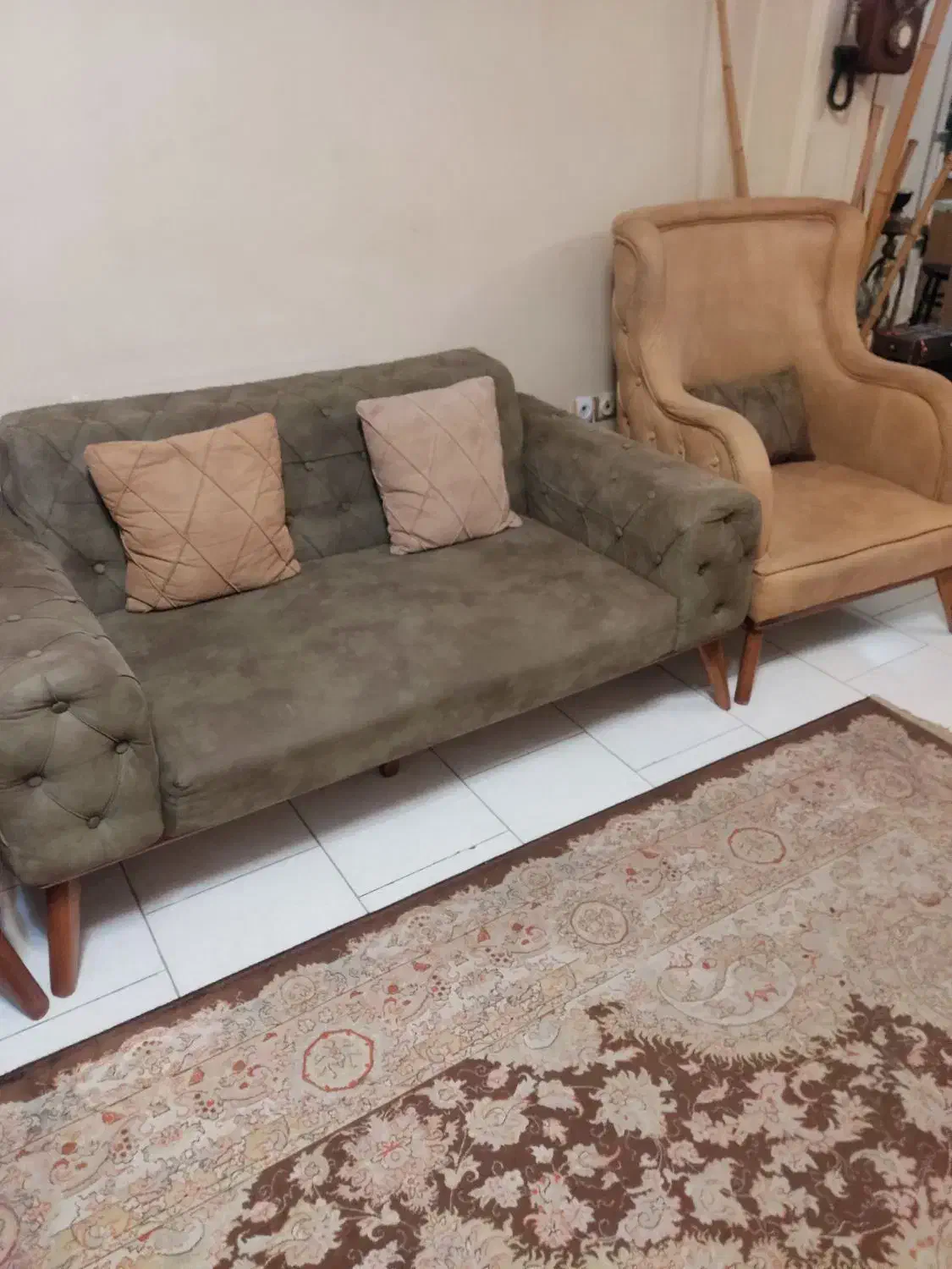 مبلمان چستر 7 نفره|مبلمان خانگی و میز عسلی|رشت, خمیران زاهدان|دیوار