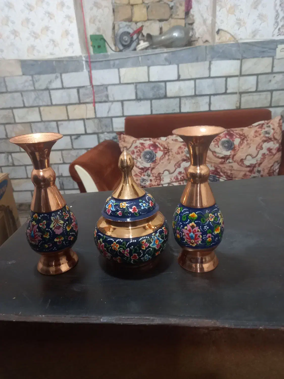 لوازم دکوری تعزینی مس وبرنجی|صنایع دستی و سایر لوازم تزئینی|تاکستان, |دیوار