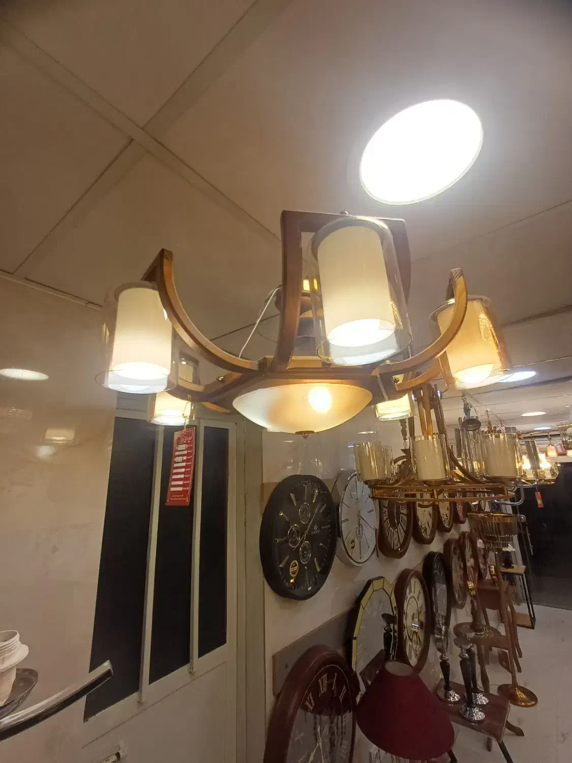 لوستر چوبی|لوستر و چراغ آویز|همدان, |دیوار