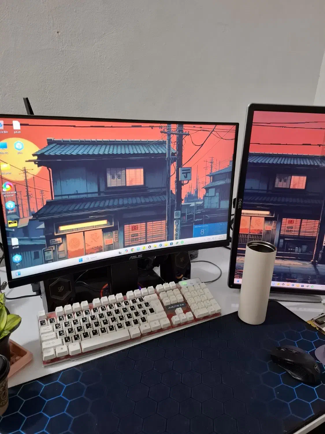 مانیتور خمیده گیمینگ 24 اینچ|قطعات و لوازم جانبی رایانه|قشم, |دیوار