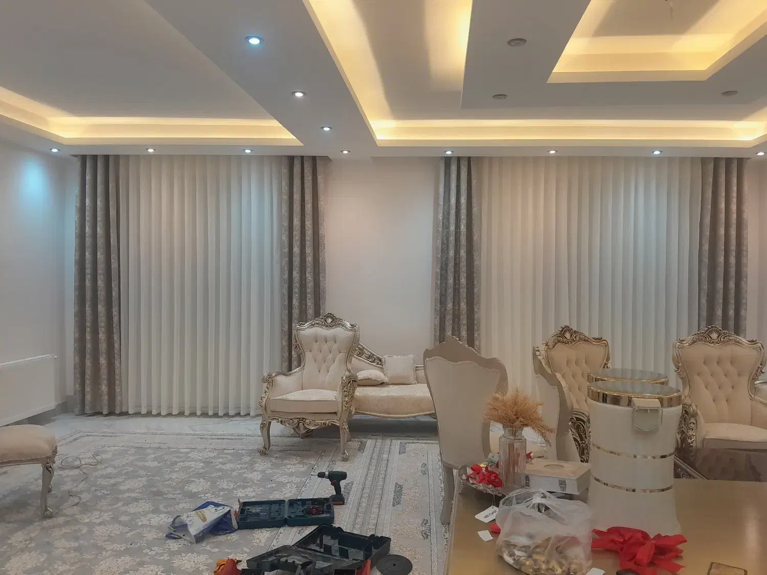 پرده|پرده، رانر، رومیزی|پارس‌آباد, |دیوار