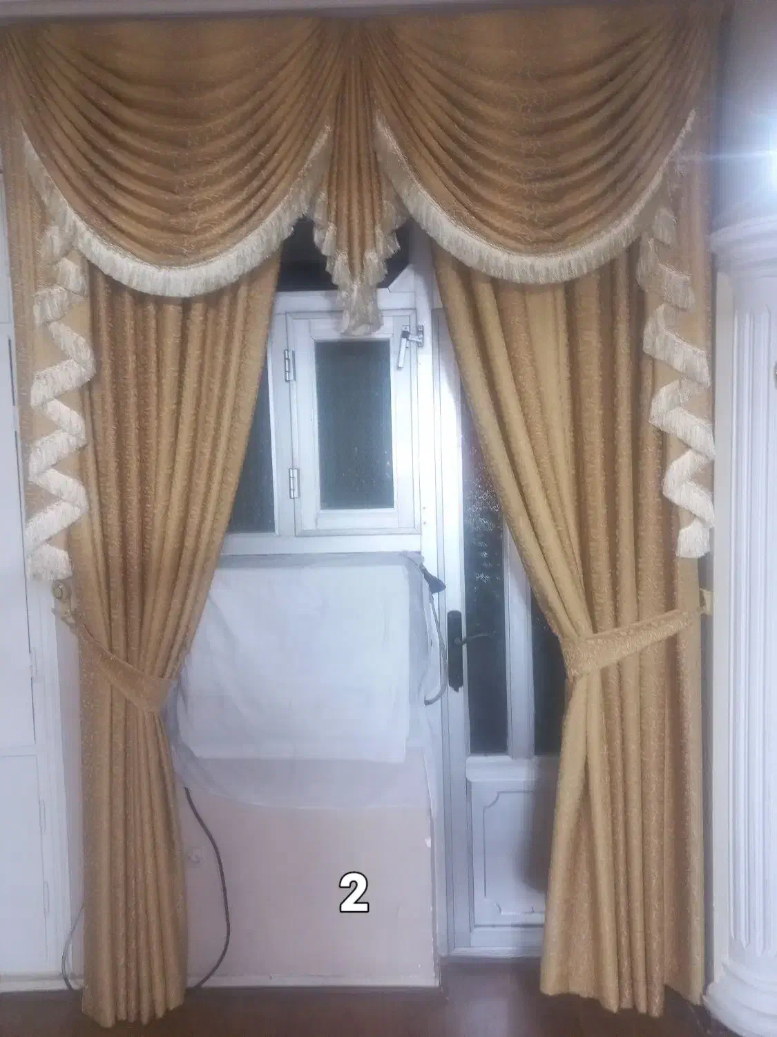 فروش پرده سلطنتی پارچه ترک بامیله آماده|پرده، رانر، رومیزی|گنبد کاووس, |دیوار