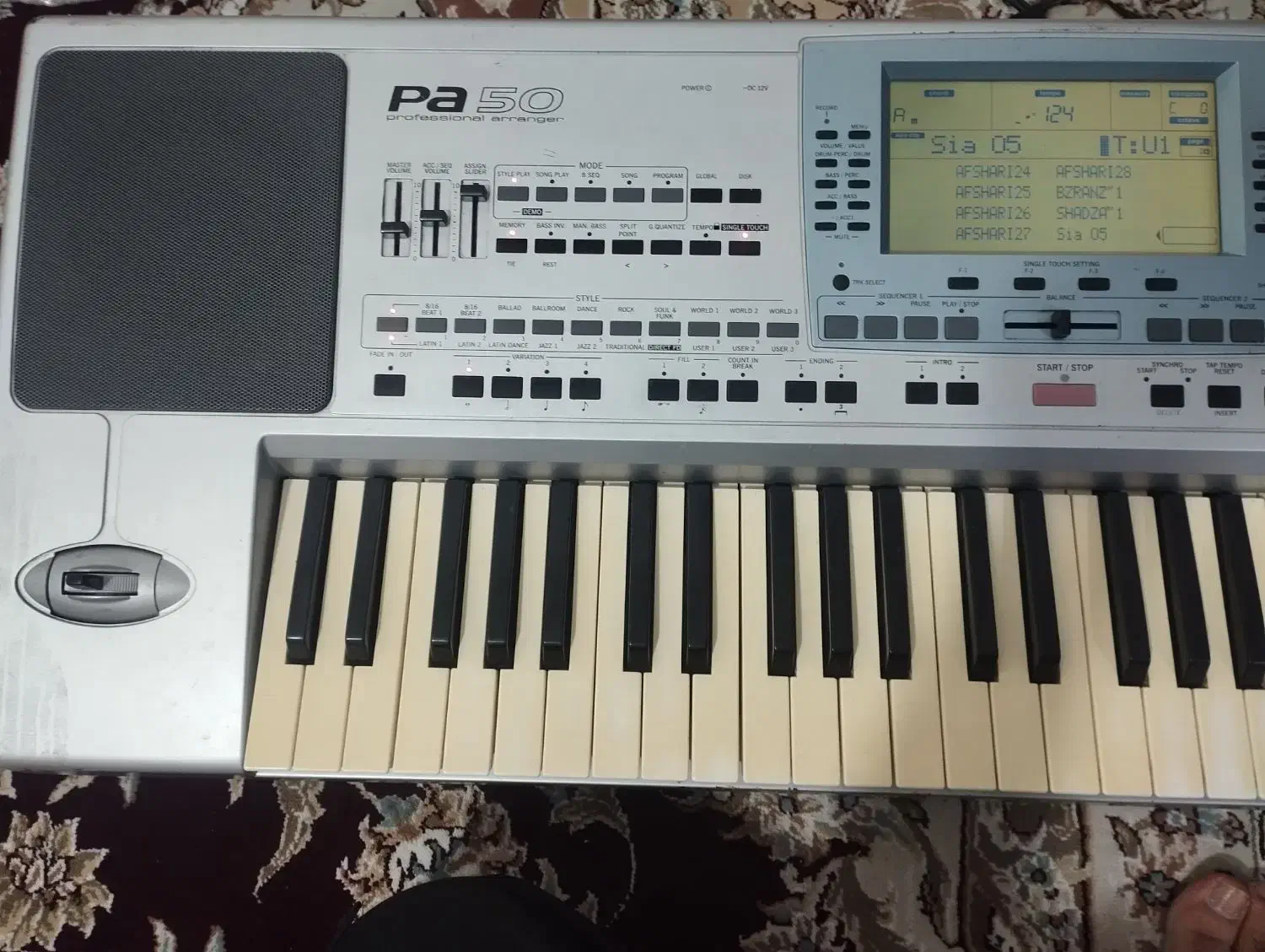 ارگ pa50تبدیل به80|پیانو، کیبورد، آکاردئون|زابل, |دیوار