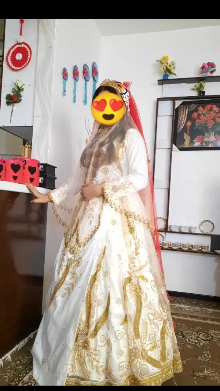 لباس محلی سفید عروس|لباس|یاسوج, |دیوار