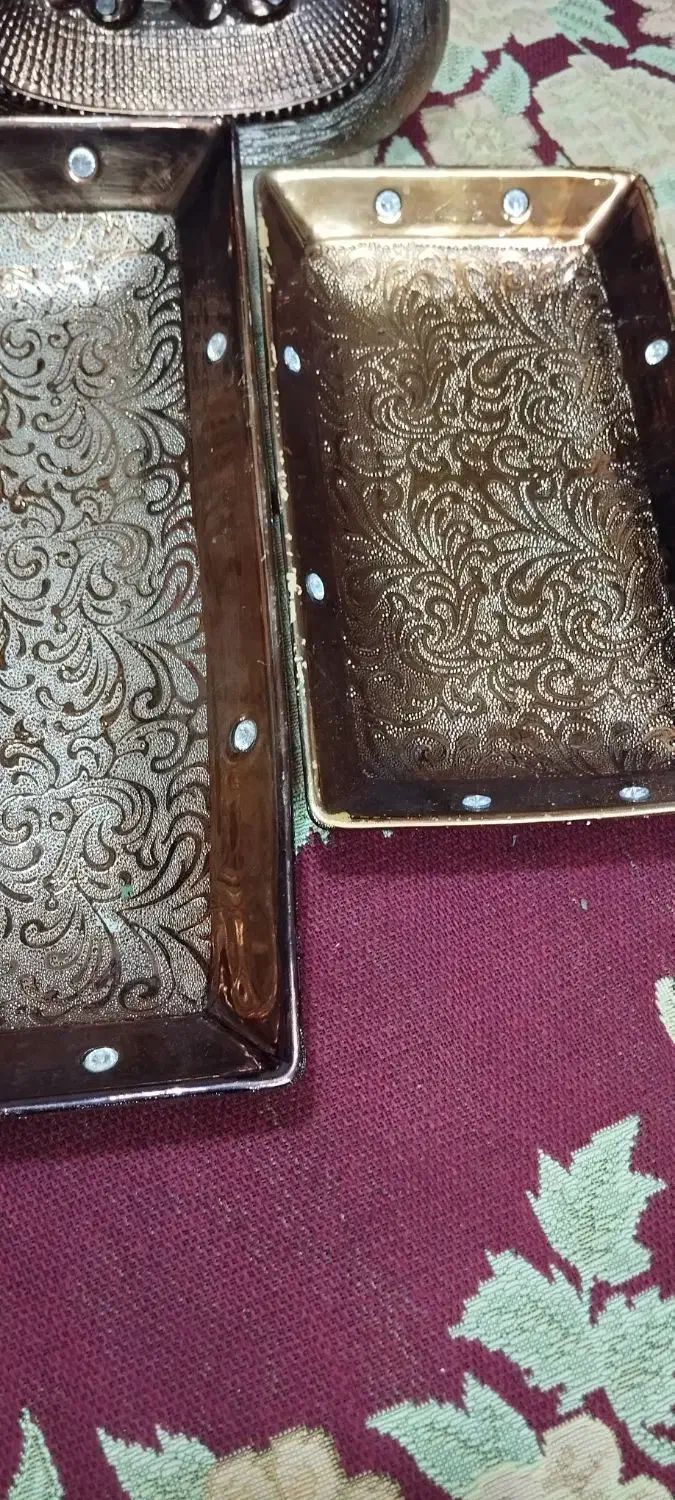 دو عدد دیس با جای گلدان|ظروف سرو و پذیرایی|قرچک, شهرک طلائیه|دیوار