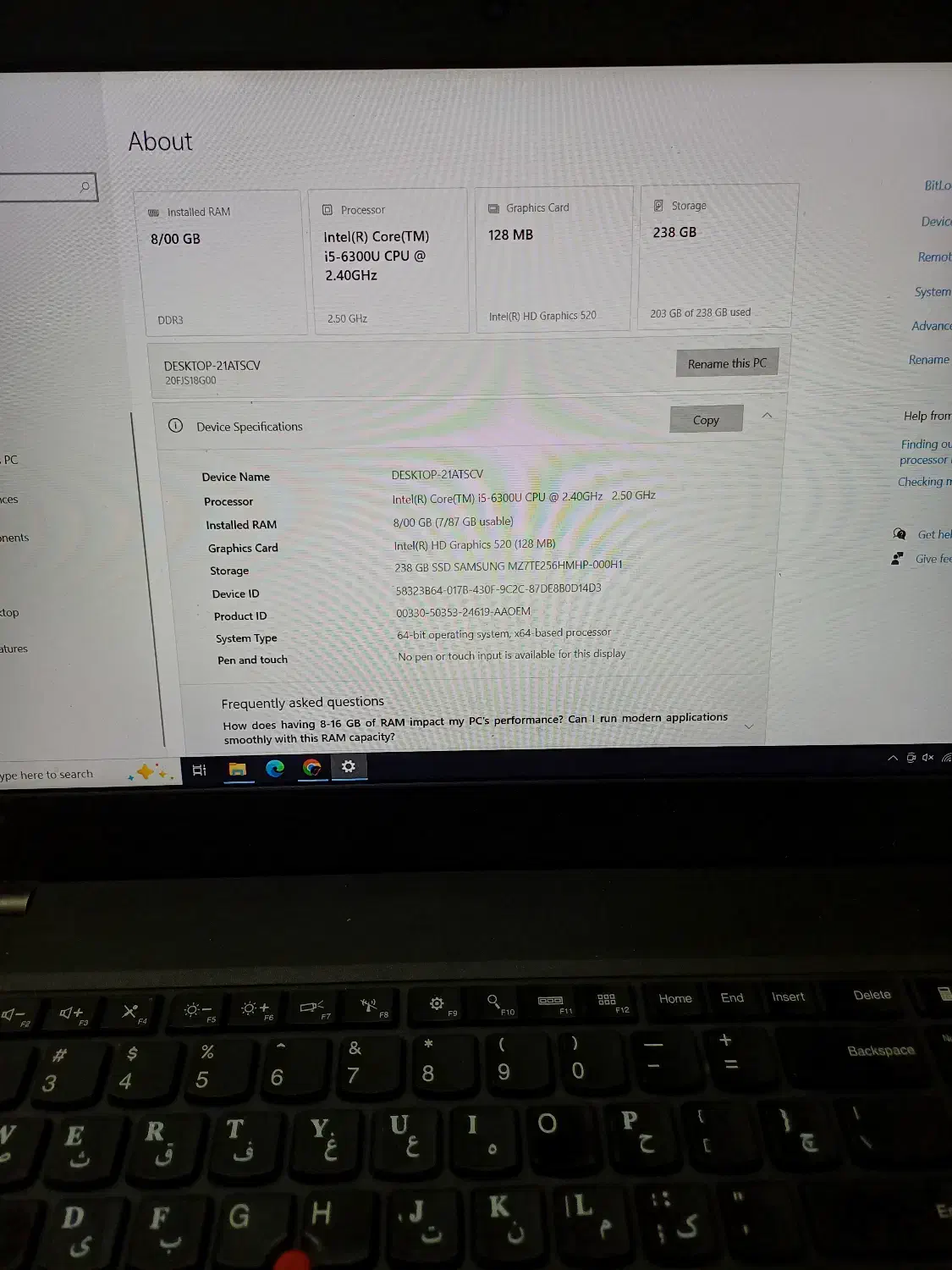 لبتاپ Lenovo t560|رایانه همراه|ساری, |دیوار