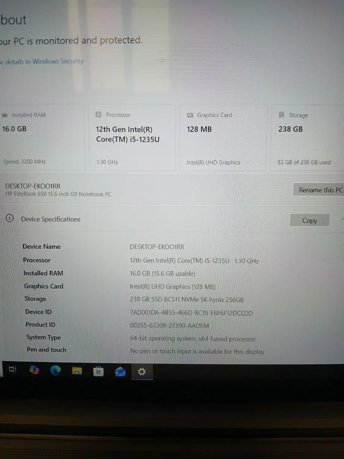 Hp EliteBook 650 15.6 inch G9 Notebook pc|رایانه همراه|تهران, مینای جنوبی|دیوار