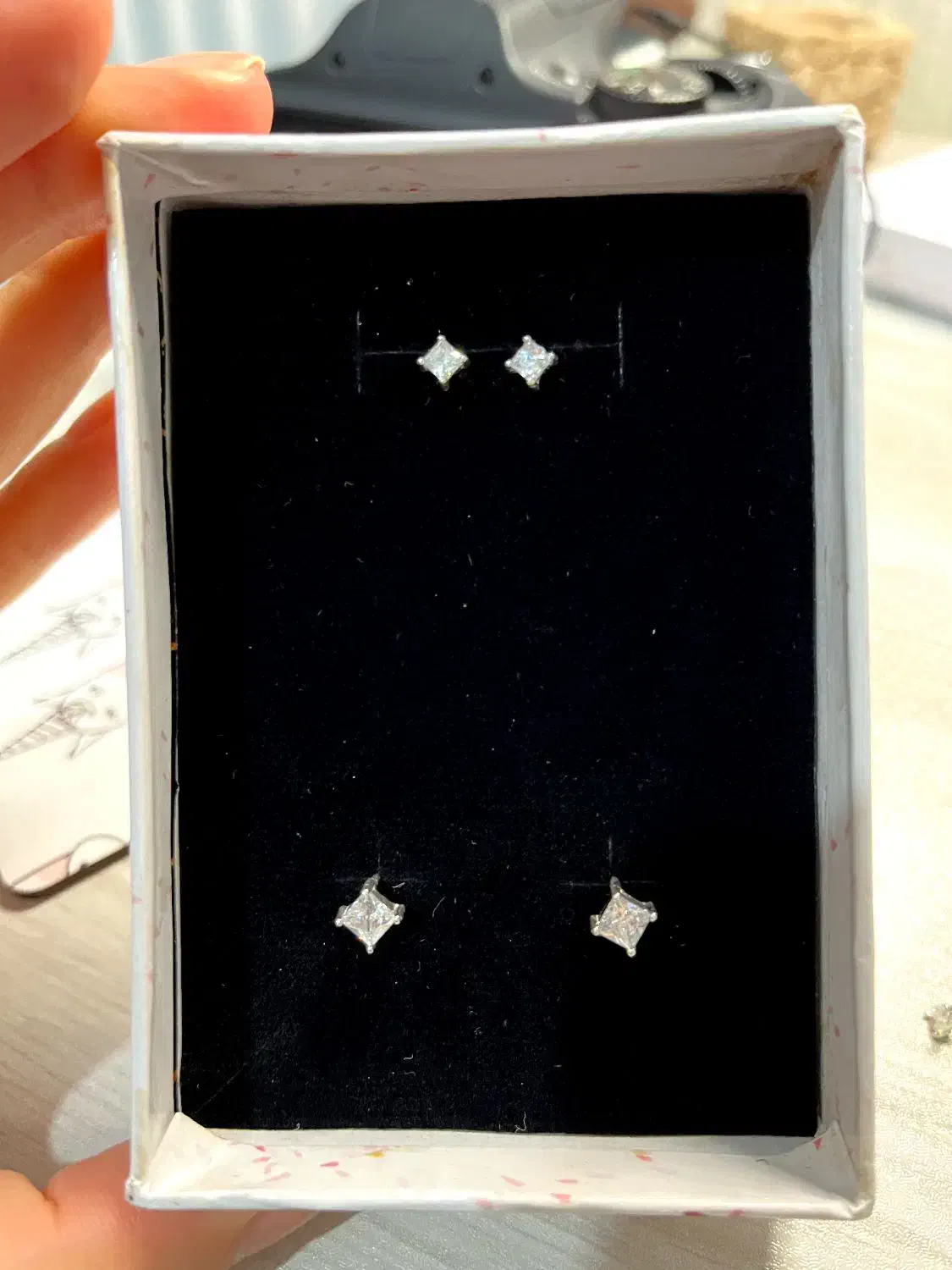 گوشواره میخی نقره ۹۲۵|جواهرات|کرمانشاه, |دیوار