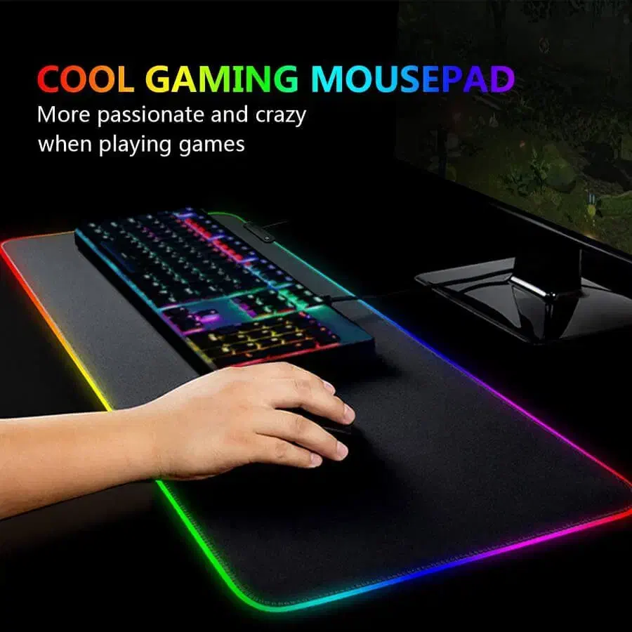 ماوس پد مخصوص بازی مدل RGB 80x30|قطعات و لوازم جانبی رایانه|اصفهان, باتون|دیوار
