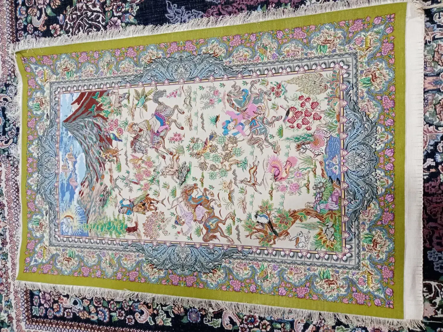 فرش ابریشم|فرش|مراغه, |دیوار