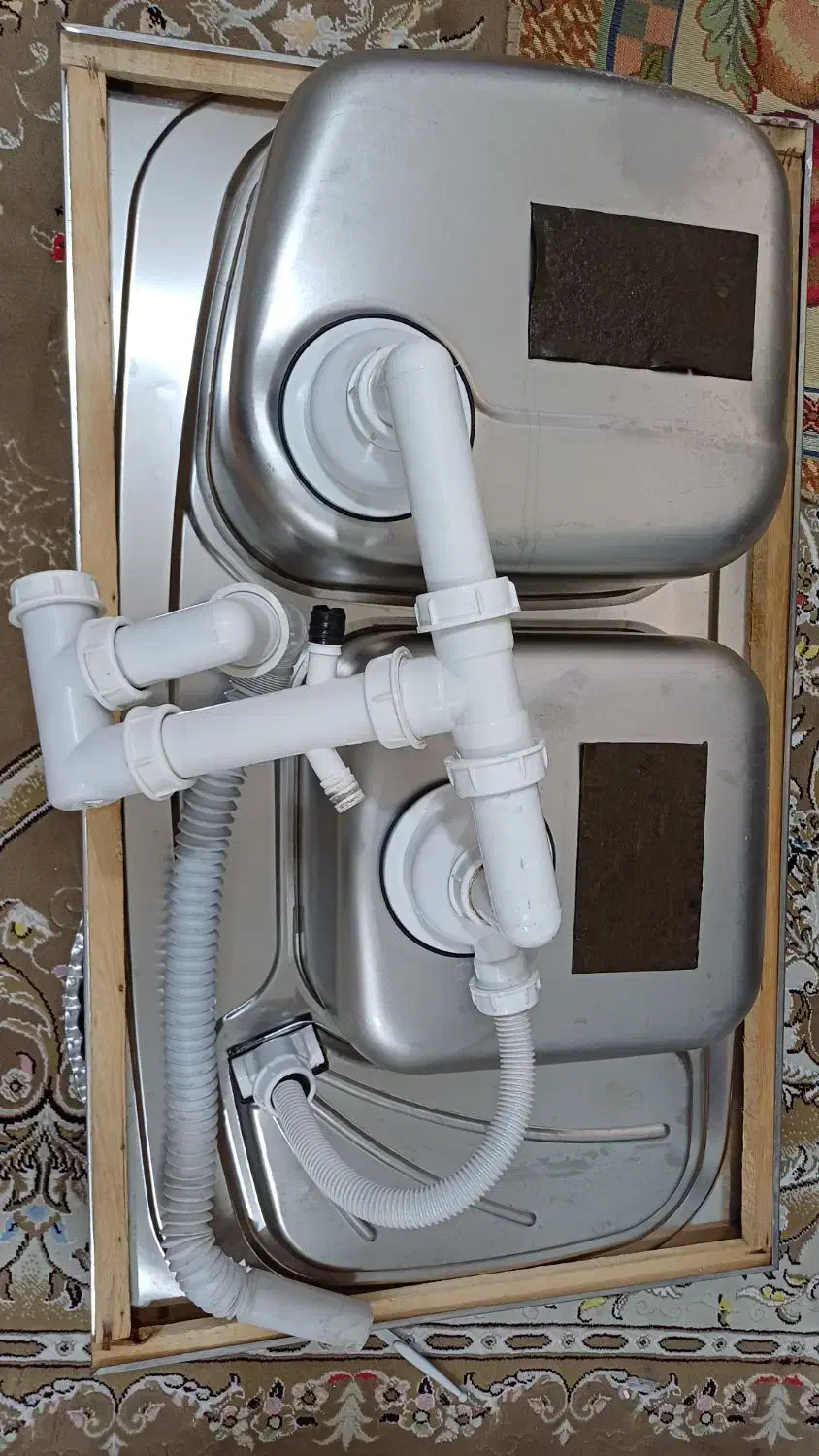 سینک ظرفشویی|آب‌چکان و نظم‌دهنده ظروف|اقبالیه, |دیوار