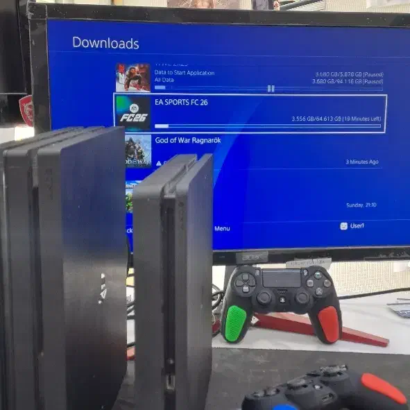 فروش دو عدد ps4 slim|کنسول، بازی ویدئویی و آنلاین|شوشتر, |دیوار