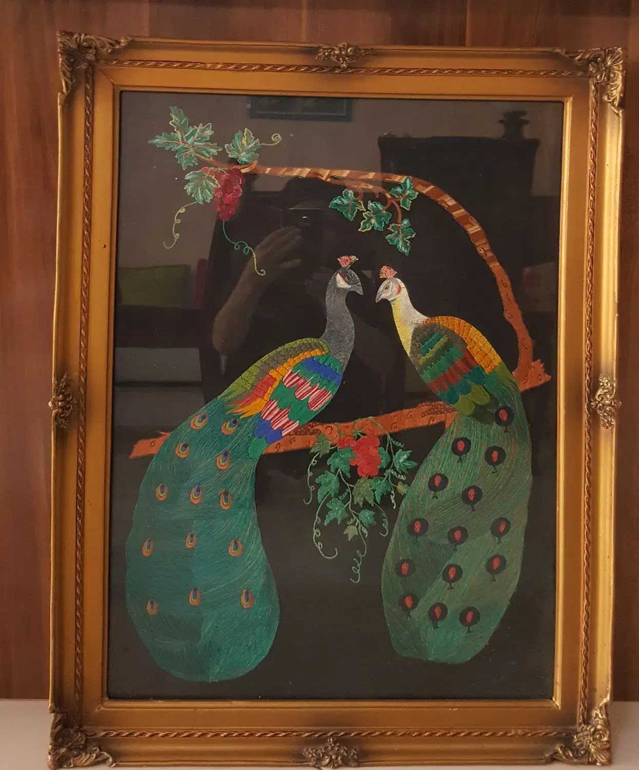 قاب عکس طرح طاوس|تابلو، نقاشی، عکس|بندرعباس, |دیوار