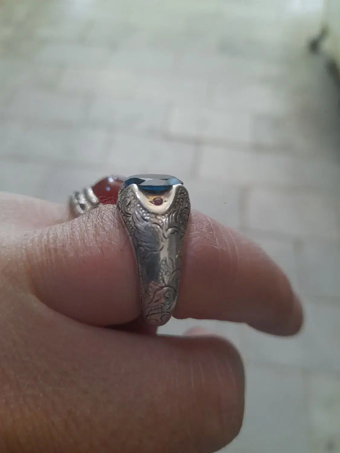 انگشتر.موزونایت .توپاز .وعقیق یمن|جواهرات|قم, علی آباد سعدگان|دیوار