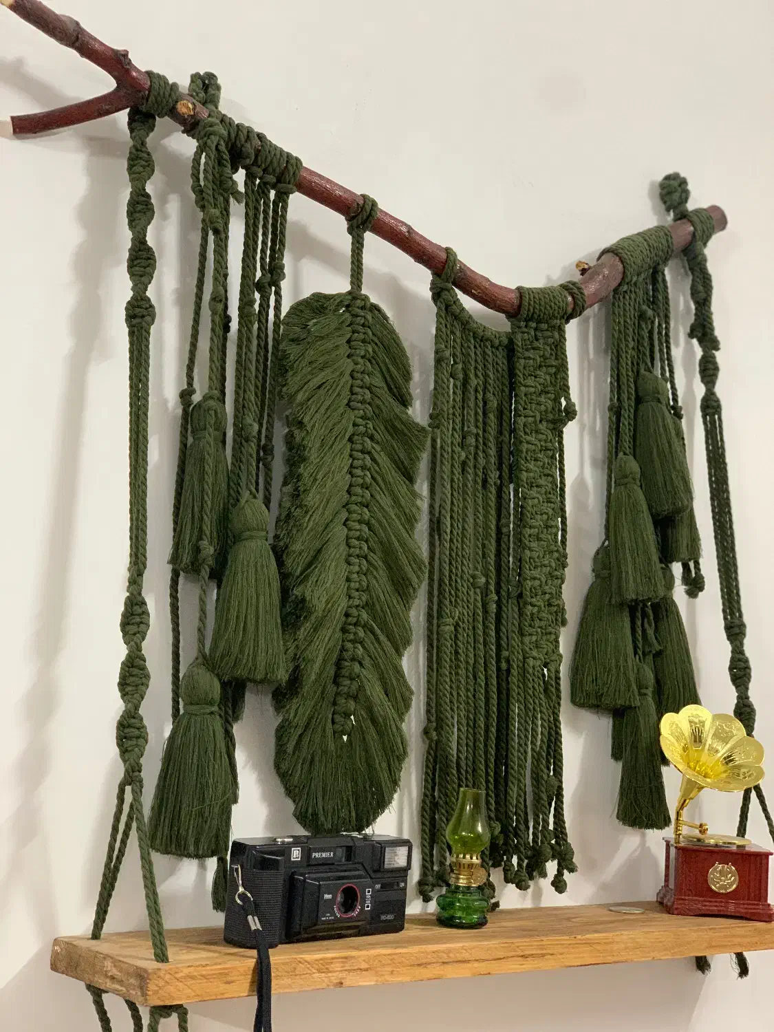 شلف مکرومه بافی|صنایع دستی و سایر لوازم تزئینی|چهاردانگه (تهران), |دیوار