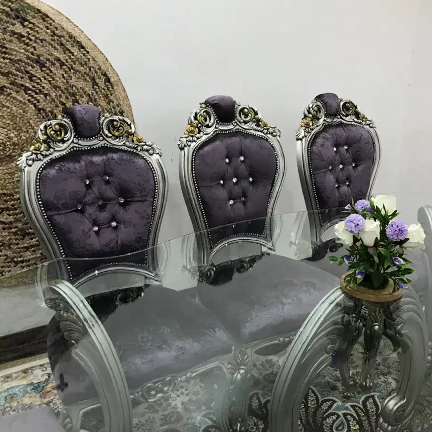 مبل سلطنتی ۹نفره با جلو مبلی ونهار خوری ۸نفره|مبلمان خانگی و میز عسلی|بندر کنگان, |دیوار