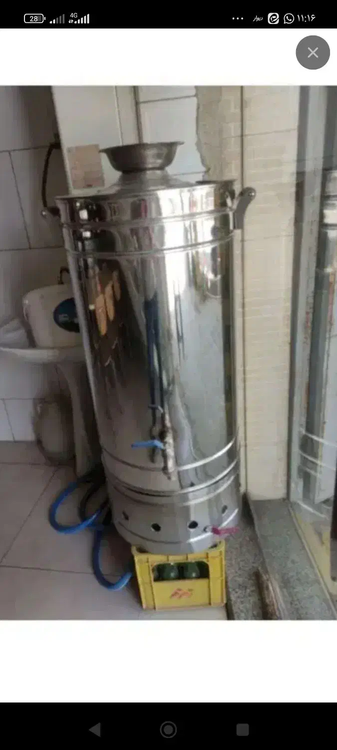 سماور گازی تمام استیل کوره دار|سماور، چای‌ساز، قهوه‌ساز|اصفهان, قائمیه|دیوار