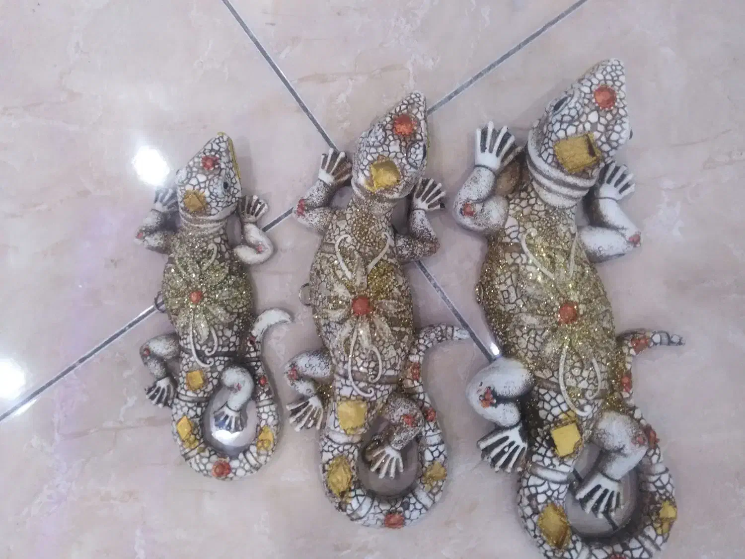 دکوری دیواری طرح مارمولک|مجسمه، تندیس، ماکت|تهران, باشگاه نفت|دیوار