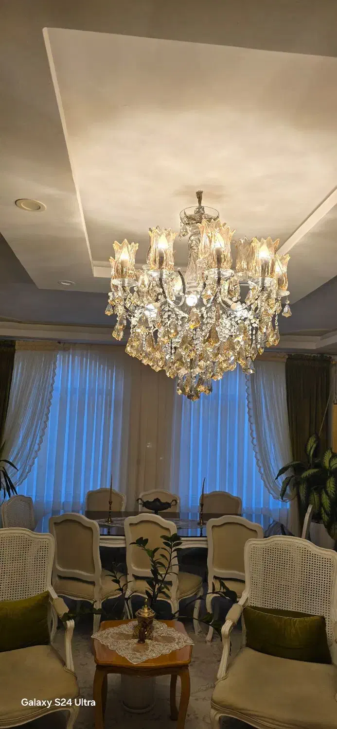 لوستر ۱۵شاخه و ۲۰ لامپ|لوستر و چراغ آویز|کرج, شاهین‌ویلا|دیوار