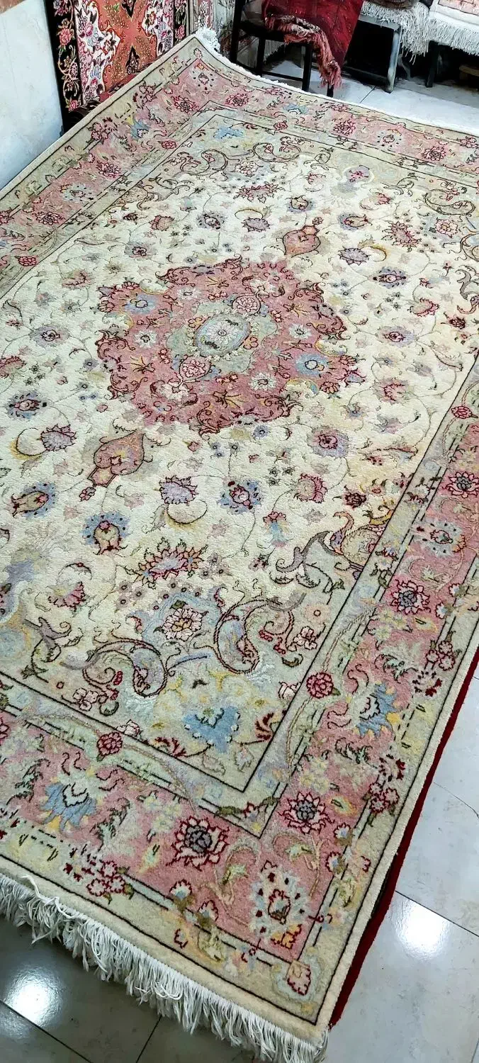 یک جفت ۶ متری کریم قلم|فرش|تبریز, |دیوار