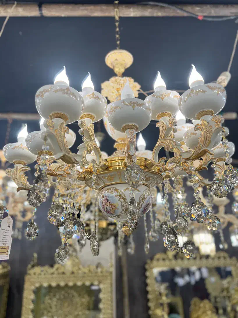 لوستر فول سرامیک تولیدی|لوستر و چراغ آویز|اصفهان, بوستان ناژوان|دیوار