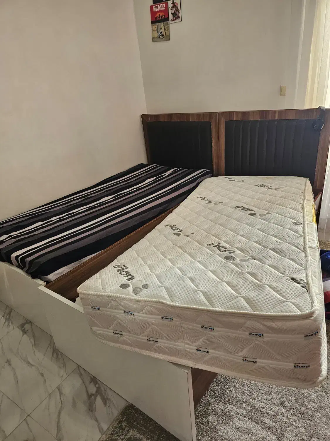 تخت خواب|تخت و سرویس خواب|رشت, باهنر|دیوار