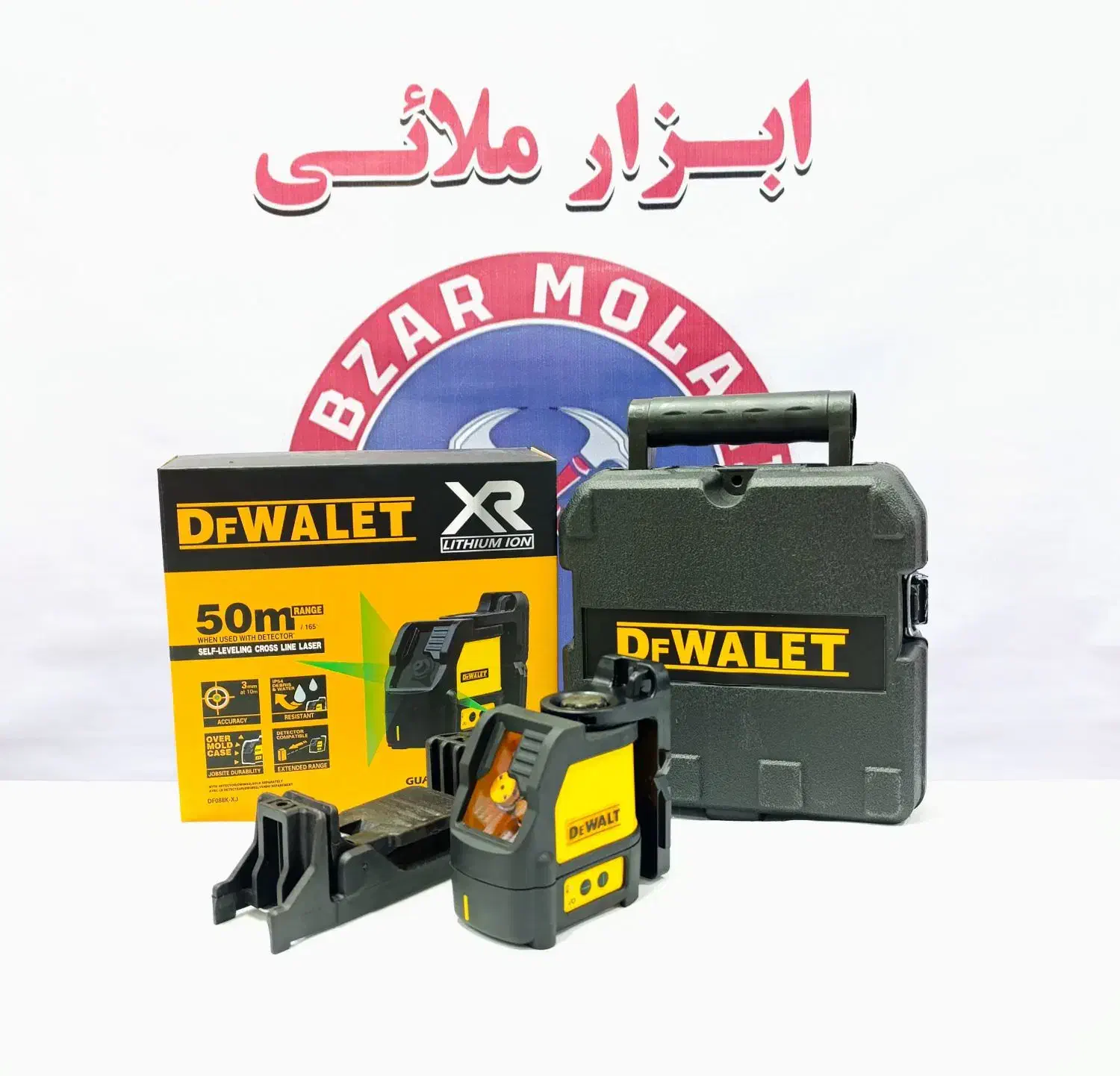 تراز لیزری دو خط ۱۸۰ درجه نور‌سبز طرح دیوالت|ابزارآلات|کرج, حیدرآباد|دیوار