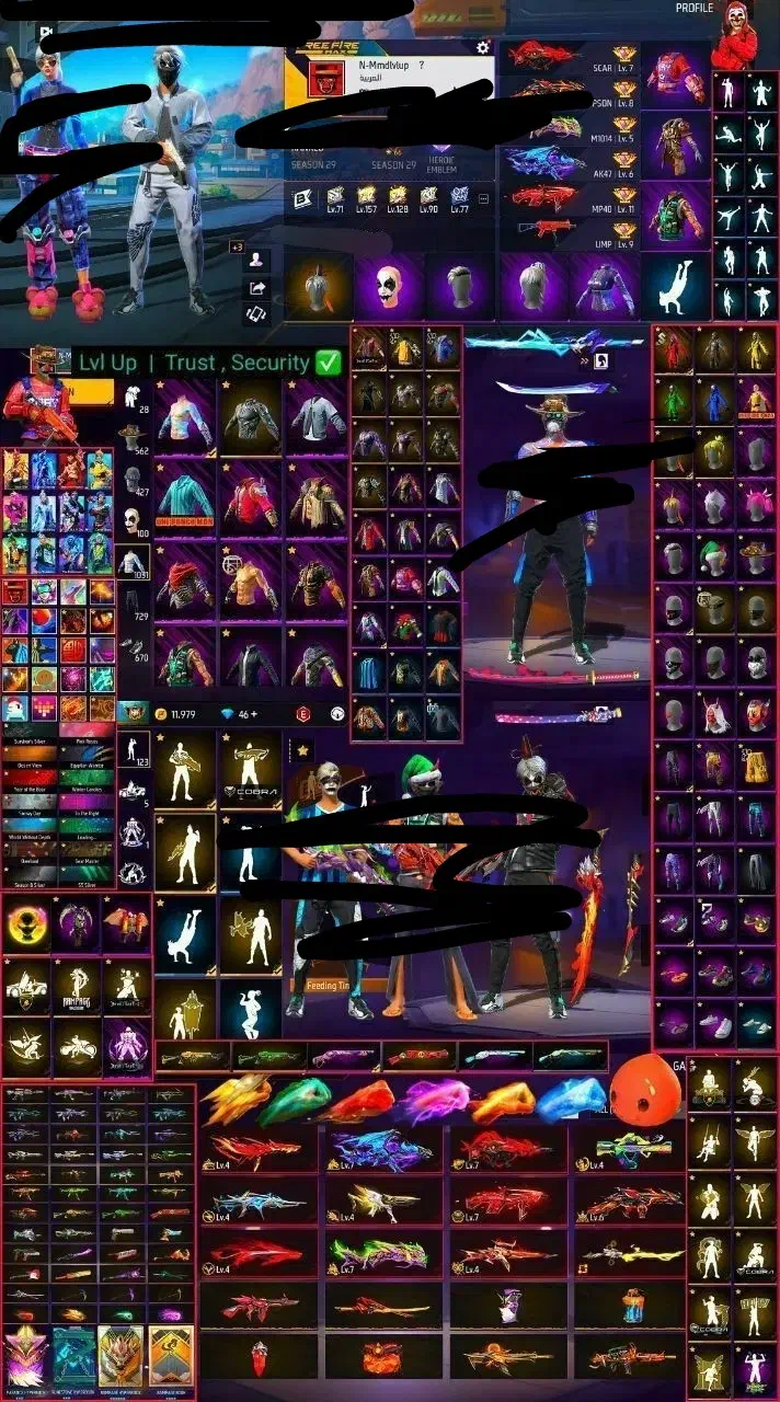 اکانت فری فایر هیپاپ فول و شاخ|کنسول، بازی ویدئویی و آنلاین|تهران, بریانک|دیوار