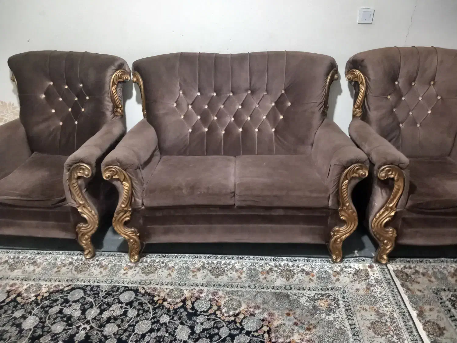 یک دست مبل ۷ نفره|مبلمان خانگی و میز عسلی|تاکستان, |دیوار