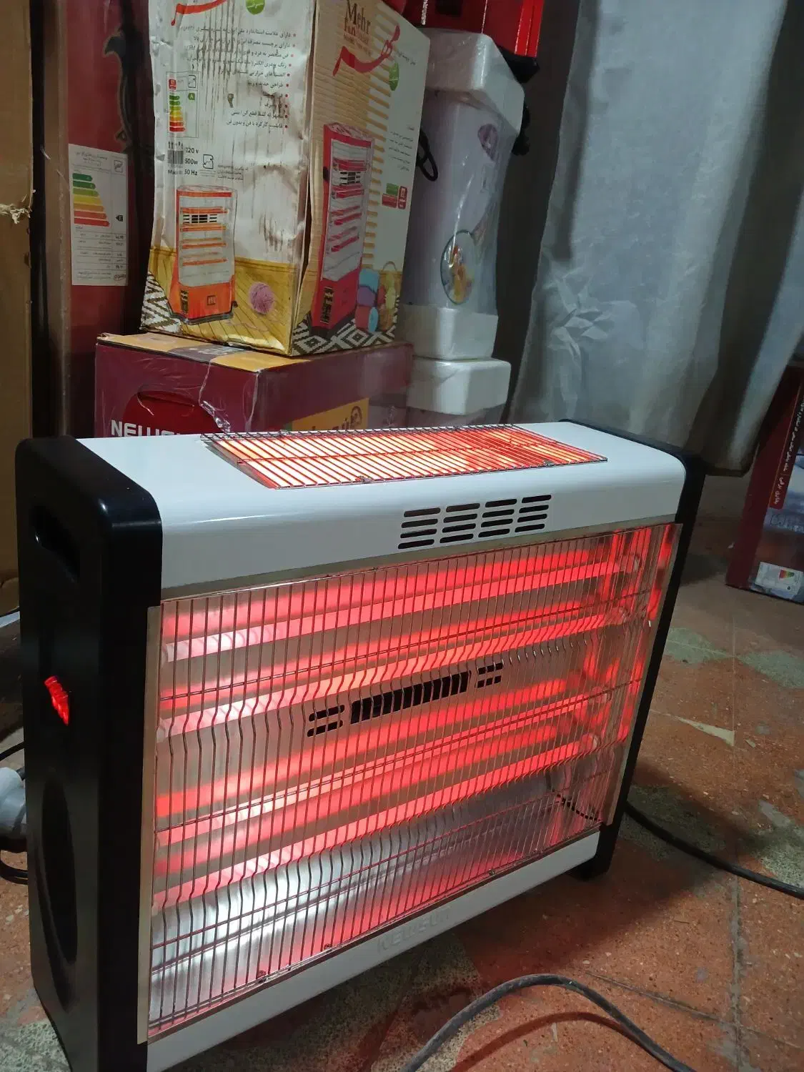 مارک ایران زمین فندار بدون فن ایستاده هیتر ۹۸۹۹۹۸۹|بخاری، هیتر، شومینه|شیراز, کفترک|دیوار