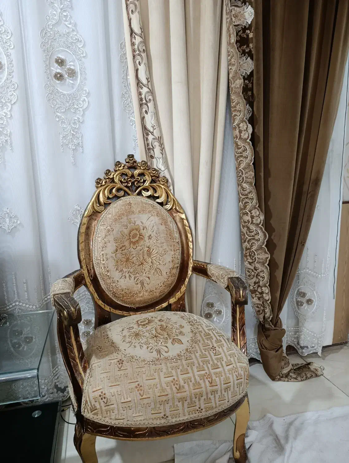 مبل سلطنتی ۹ نفره|مبلمان خانگی و میز عسلی|داراب, |دیوار