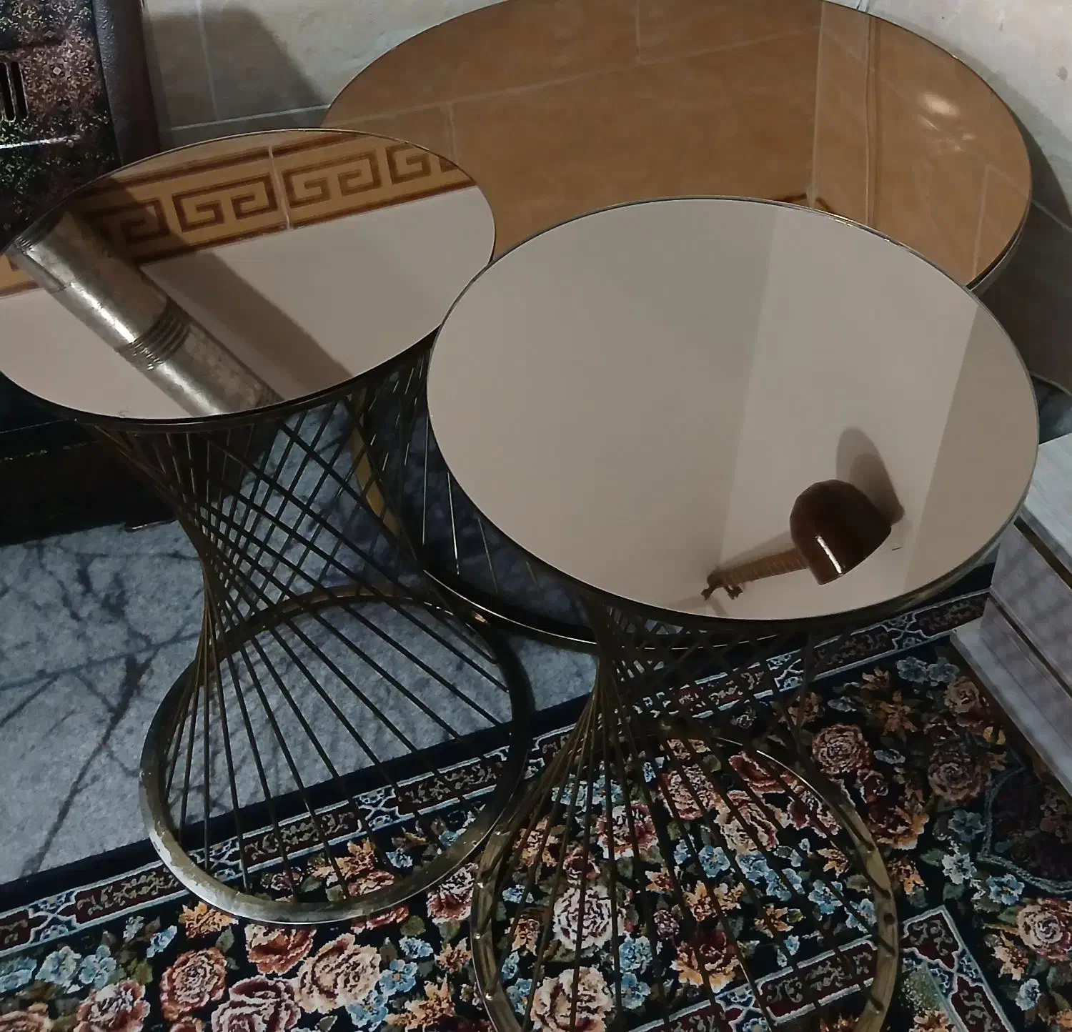 میز عسلی فلزی درحد نو|مبلمان خانگی و میز عسلی|الوند, |دیوار